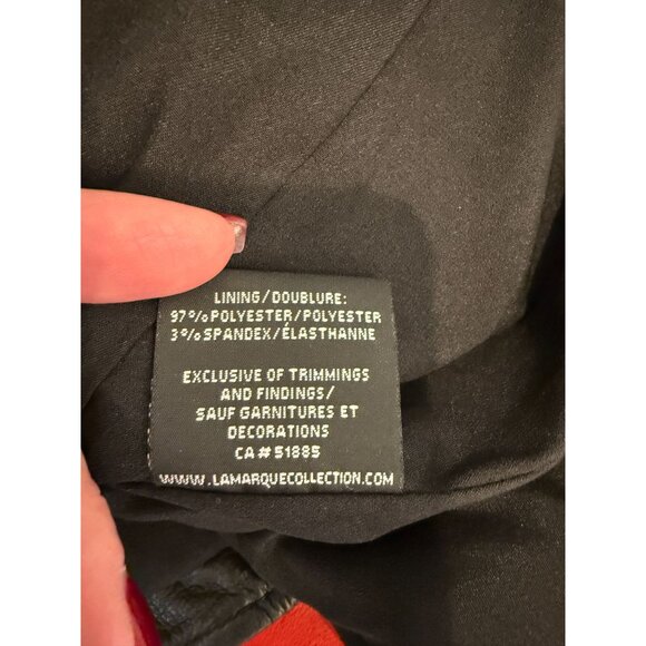 LAMARQUE Donna Glam Studded Leather Moto Jacket Indie Sleaze - Size L - Picture 8 of 9